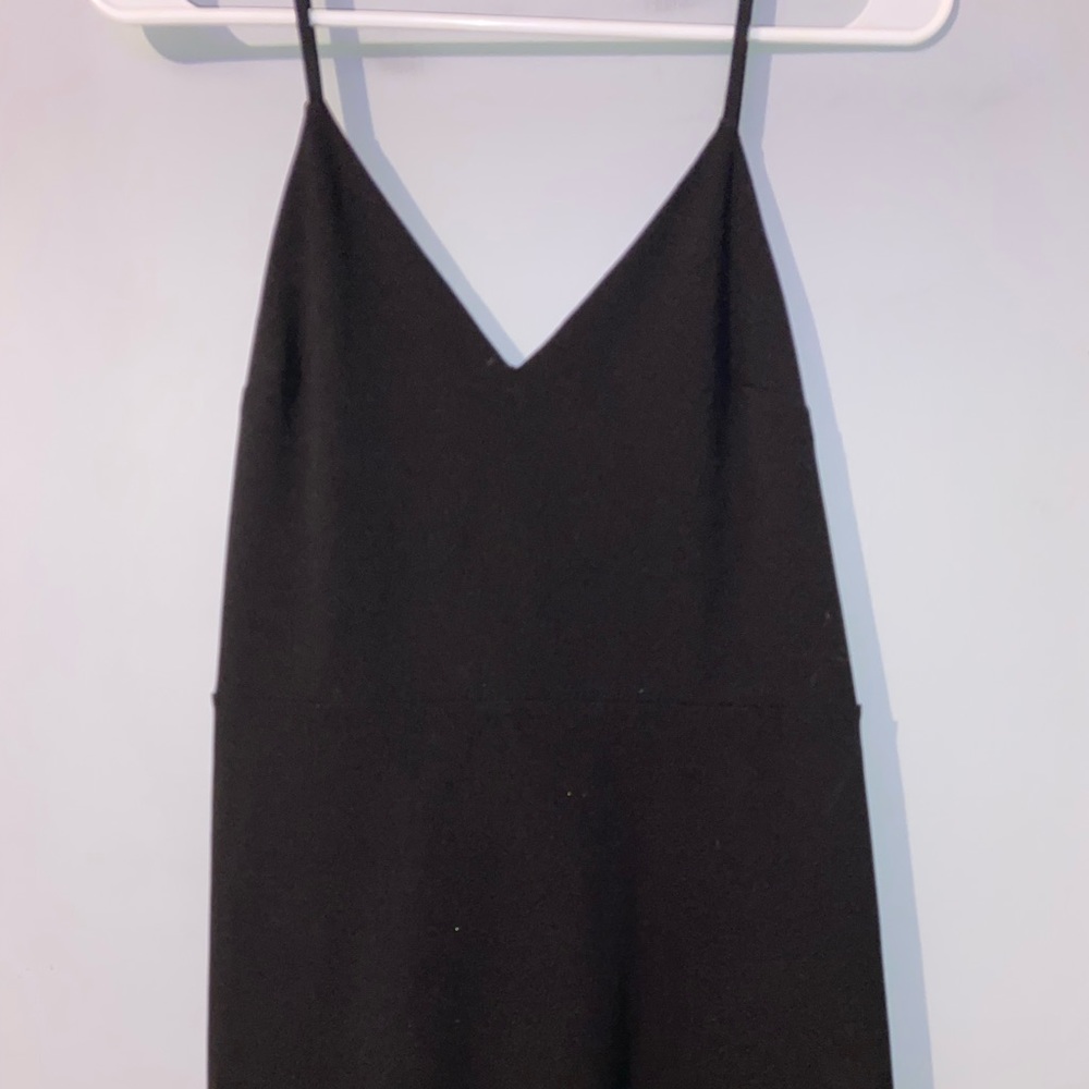 black mini dress